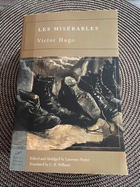 Barnes & Noble Les Misérables Victor Hugo - Tan and Black Cover